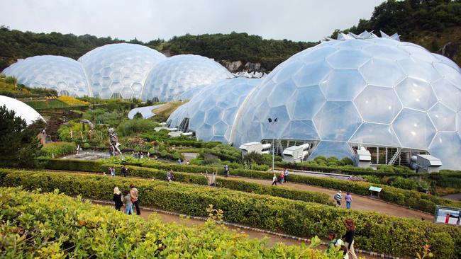 Visitors arrive at the Eden Project in St Austell, in the UK. Picture: Getty