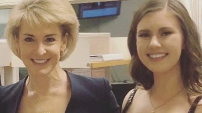 Ms Higgins with Senator Michaelia Cash.