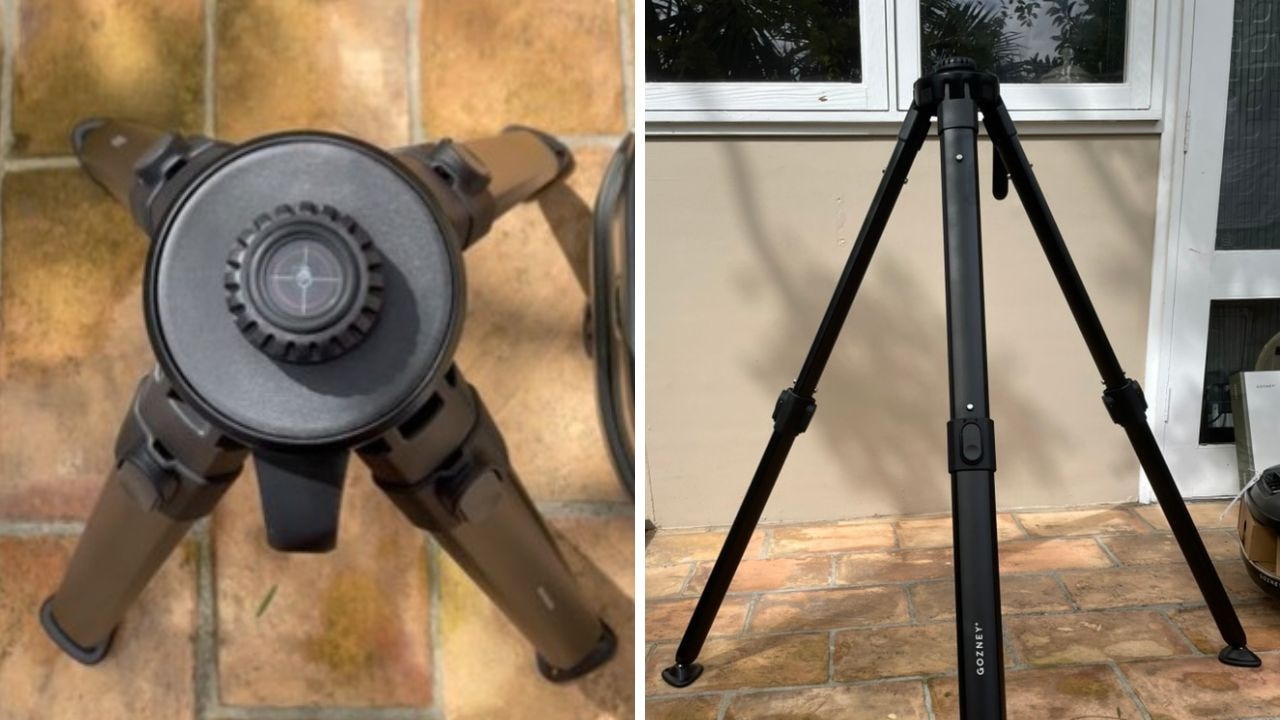 Sturdy and strong, the vial in the Tread’s telescopic stand ensures even cooking, though the clips can be tricky to release. Picture: Kara Byers / news.com.au