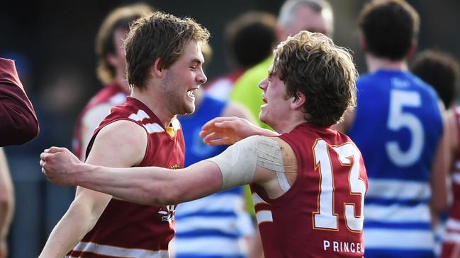 All the action from the 2019 St Peter's v Prince Alfred college football intercol at Prince Alfred College Saturday August 24,2019.(Image AAP/Mark Brake)