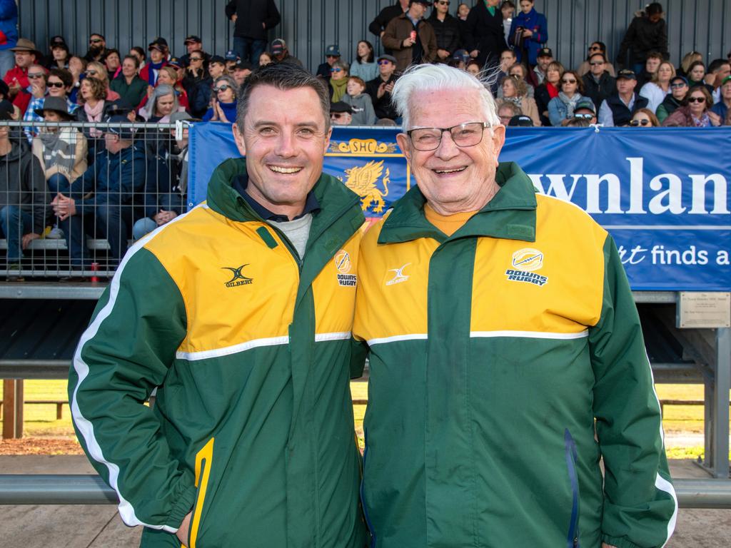 Matthew Hammond and his father Bob Hammond. O'Callaghan Cup played at Downlands College. August 6th, 2022