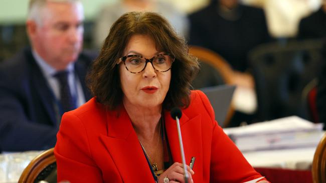 Queensland Director-General Rachel Hunter during the State Parliament Estimates in Brisbane. Picture: NCA NewsWire/Tertius Pickard