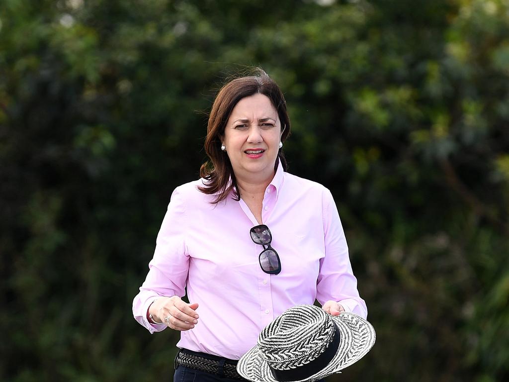 Queensland Premier Annastacia Palaszczuk will announce before lunchtime on Friday whether the NSW border will reopen from November 1. Picture: NCA NewsWire / Dan Peled