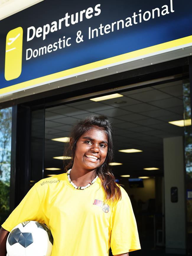 Borroloola soccer export Shadeene Evans.