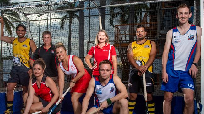 Commerce coach Mark Davis, second from left in the back row, hopes his side’s defeat of the powerful Waratah in the women’s grand final will give opposition clubs a big dose of self belief. Picture: Che Chorley