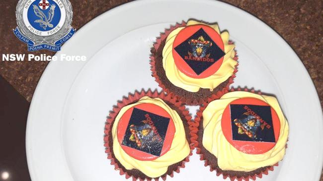 Cupcakes found with the Bandidos logo.