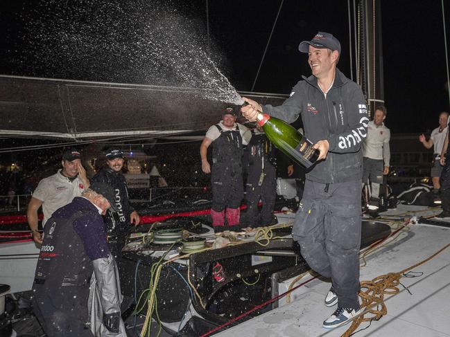 Andoo Comanche wins the Sydney to Hobart Yacht Race, skipper John Winning Jnr. Picture: Chris Kidd