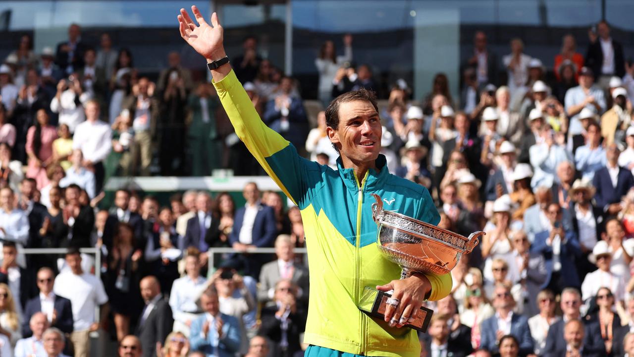 Nadal’s Roland Garros record is ridiculous. (Photo by Thomas SAMSON / AFP)