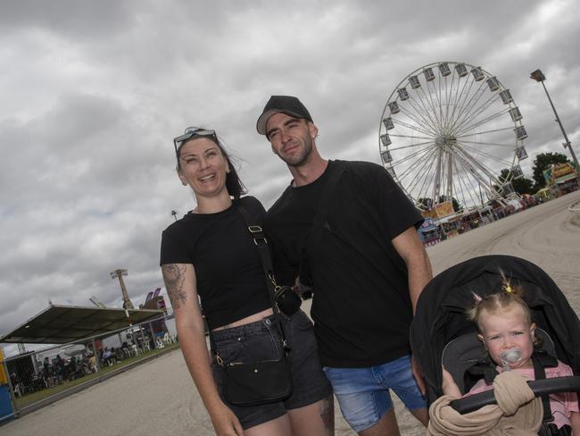 Stacey Trigg, Callum Pitt, Harli Pitt Mildura Show 2024. Picture: Noel Fisher