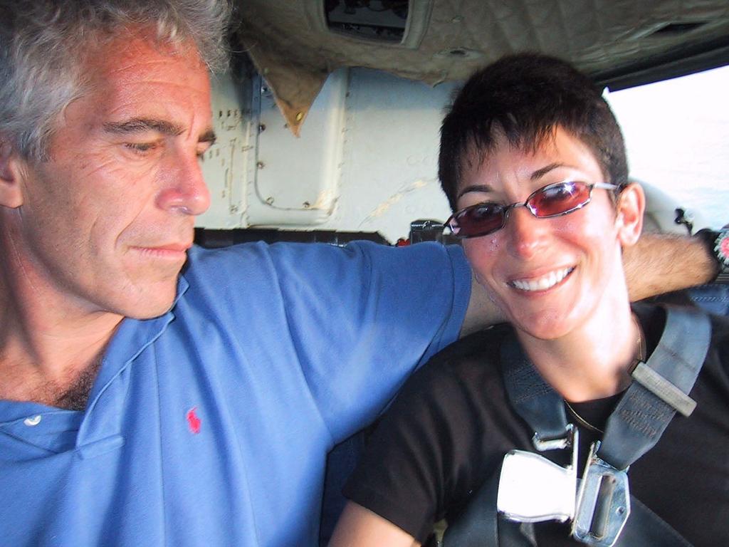 US financier Jeffrey Epstein with former girlfriend Ghislaine Maxwell. Picture: AFP