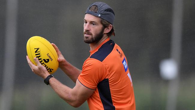 Callan Ward makes his return for the Giants. Picture: AAP