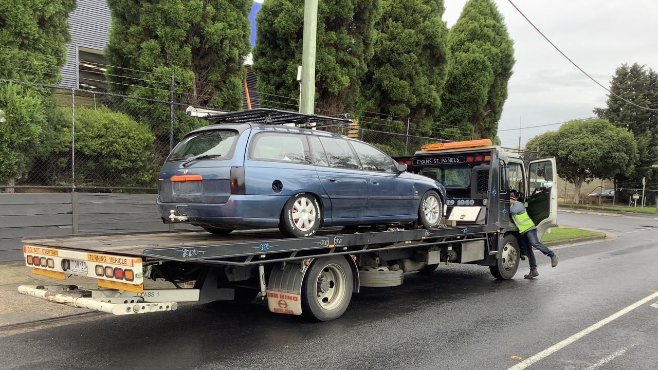 Matthew Thomas' impounded car. Source: Victoria Police