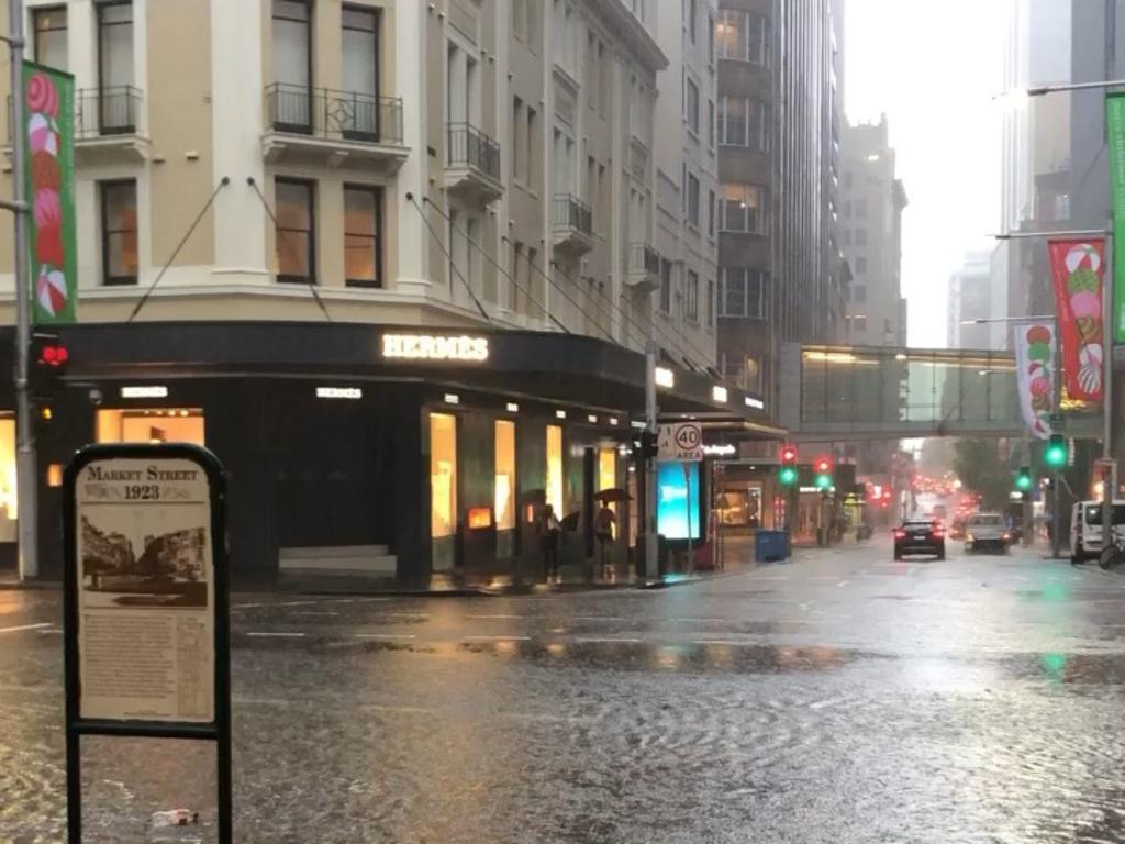 Outside St James on Elizabeth St at 7am. Picture: Vanessa Pow