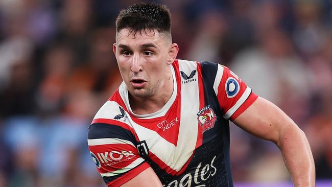 SYDNEY, AUSTRALIA - AUGUST 26: Victor Radley of the Roosters \ during the round 26 NRL match between Sydney Roosters and Wests Tigers at Allianz Stadium on August 26, 2023 in Sydney, Australia. (Photo by Matt King/Getty Images)