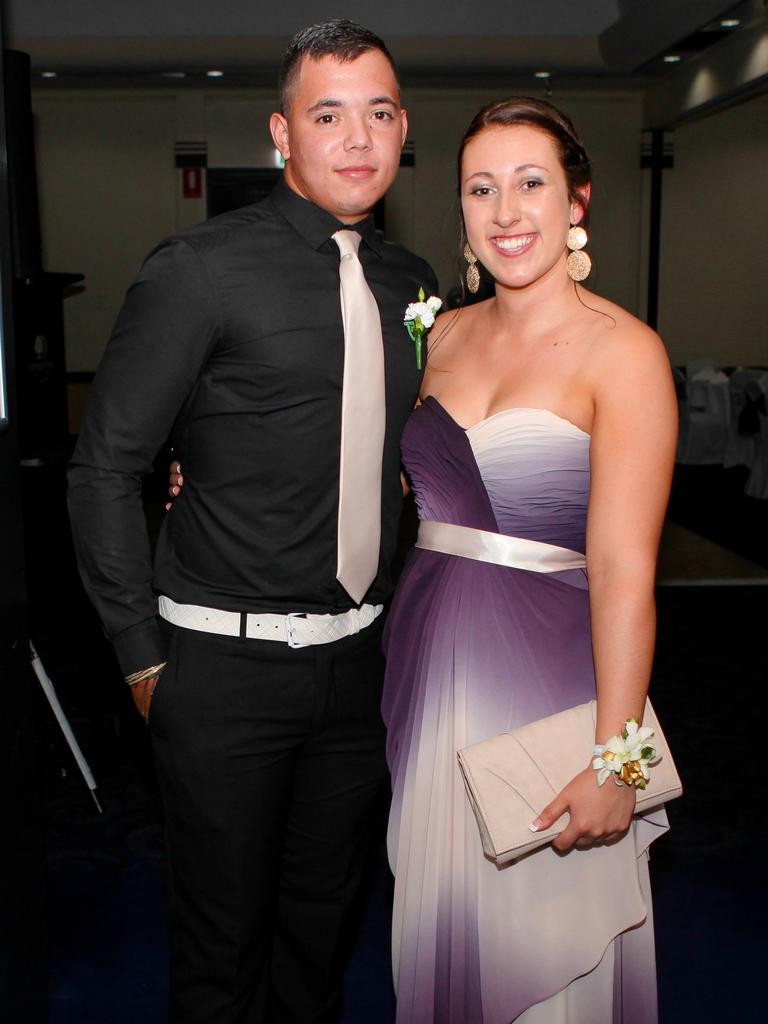 Keeden Steen and Courtney Hodge at the 2013 Centralian Senior College formal at the DoubleTree by Hilton. Picture: NT NEWS<br/>