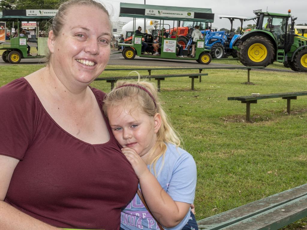 Maree and Samantha Shepherd on day 3 of the Toowoomba Royal Show. Sunday, March 27, 2022. Picture: Nev Madsen.