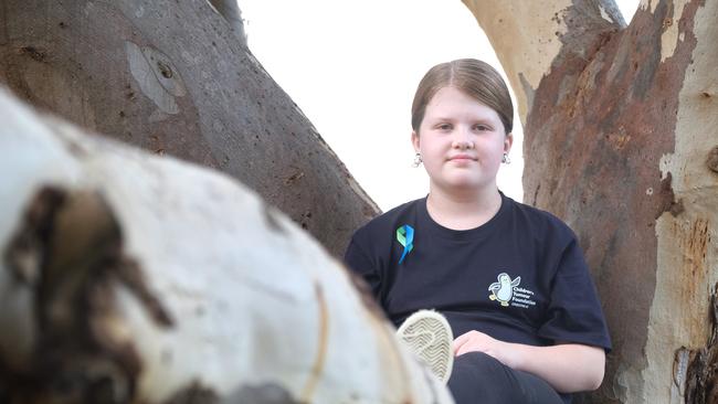 Tilly Young, an 8-year-old girl from Lethbridge, has NF1. Picture: Mark Wilson