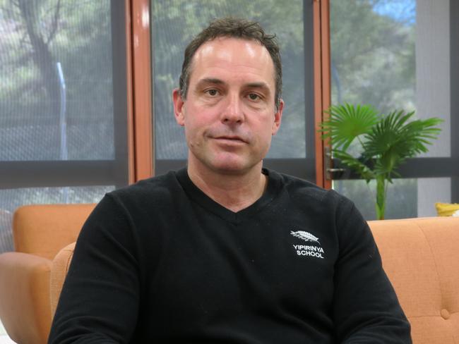 Yipirinya School Principal Gavin Morris at Yipirinya School, Alice Springs, on June 28, 2024. Picture: Gera Kazakov