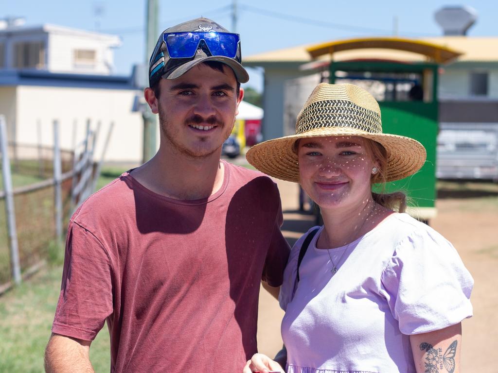 Stephanie Flint and Nicolas Urban enjoy a day out at the 2023 Murgon Show.