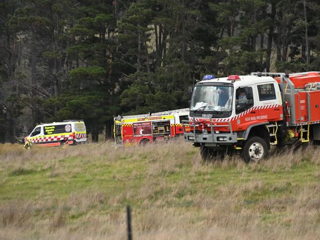 The scene of the fatal plane crash near Queanbeyan. Picture: OnScene ACT