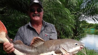 Keen fisherman Kevin Darmody, publican at Quinkan Hotel, vanished from the banks of the North Kennedy River about 2.30pm on April 29. Picture: Supplied