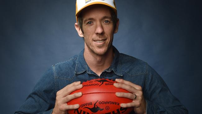 Ex-Western Bulldogs captain Bob Murphy, who is currently head of football operations at Fremantle, spoke on camera. Picture: Tony Gough