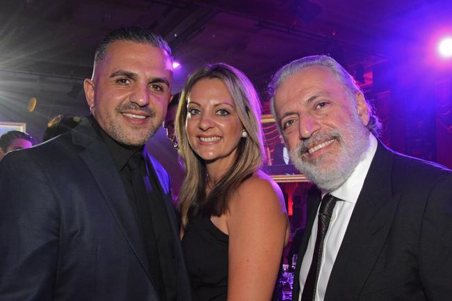 Hess Ghah, Louise Ghah and Riaz Rezvani at Gold Coast Mayoress Charity Foundation Ball at The Star Gold Coast. Picture: Regina King