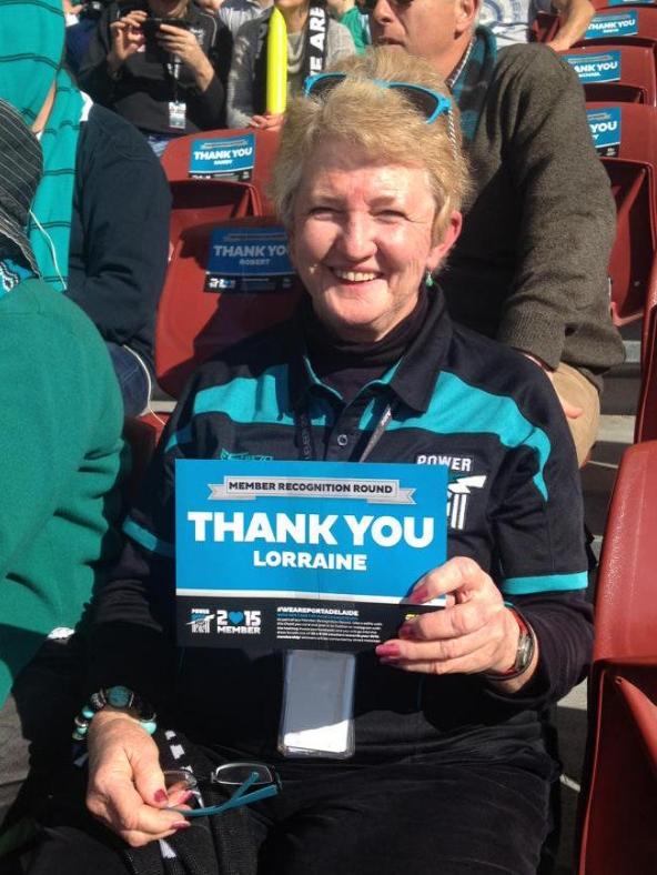 Mayor Lorraine Rosenberg, City of Onkaparinga and passionate Port Adelaide fan