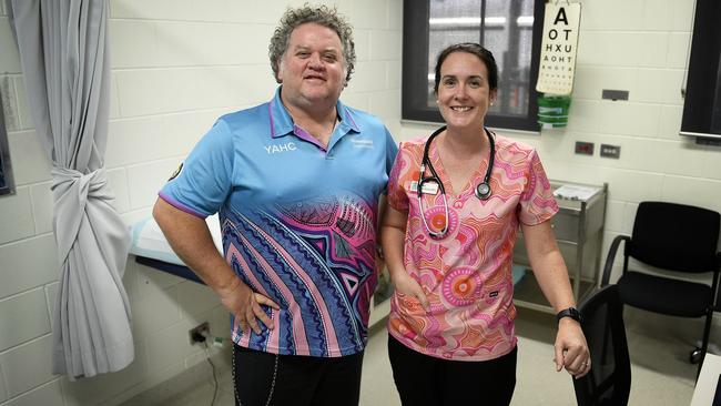 Clinical nurse Jason Laverack and Dr Jess