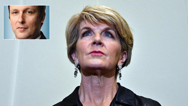 While Julie Bishop’s actions might be too little too late for some, it’s certainly better late than never to hear her roar, writes Peter Van Onselen.