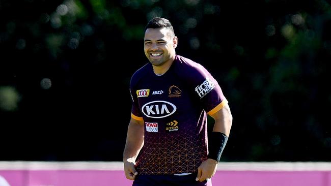 Ben Te'o was signed to bolster Brisbane’s inexperienced forward ranks. Picture: Bradley Kanaris/Getty Images