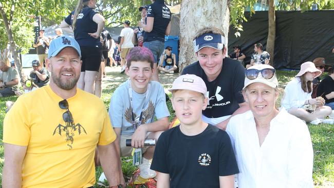 GC500. Luke, Lachlan, Balin, Hunter and Karen Pyke. 30 October 2022 Surfers Paradise Picture by Richard Gosling