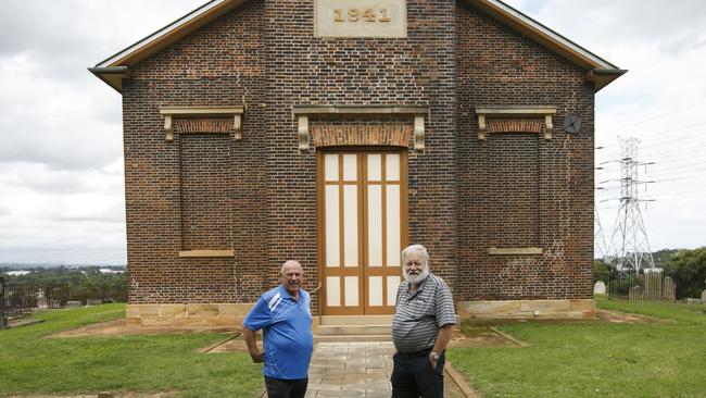 Volunteers Graham Wicks and Gary Leabon at St Bartholomew’s Church, which will open to the public for Back to St Bartholomew’s Day on Saturday, April 6. Picture: Tim Pascoe