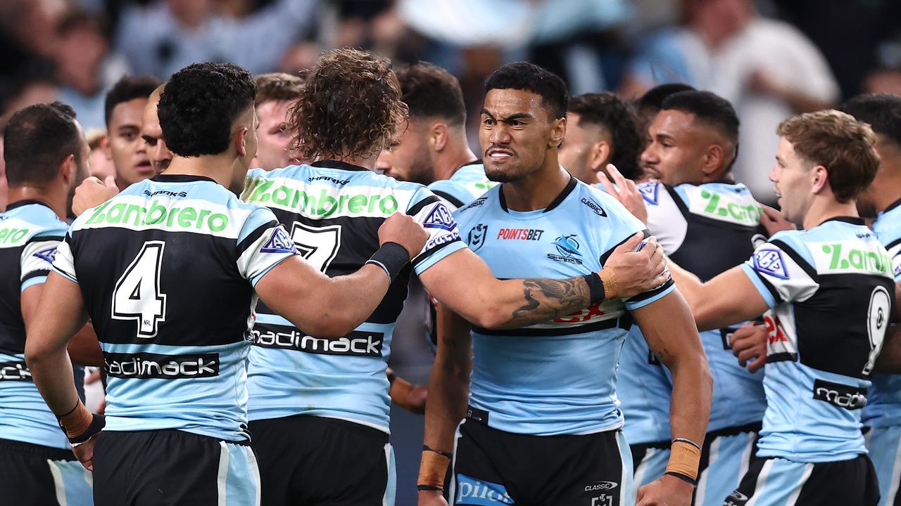 The Sharks have re-signed one of the best wingers in the world, with Ronaldo Mulitalo agreeing to a new deal. Picture: Jason McCawley/Getty Images