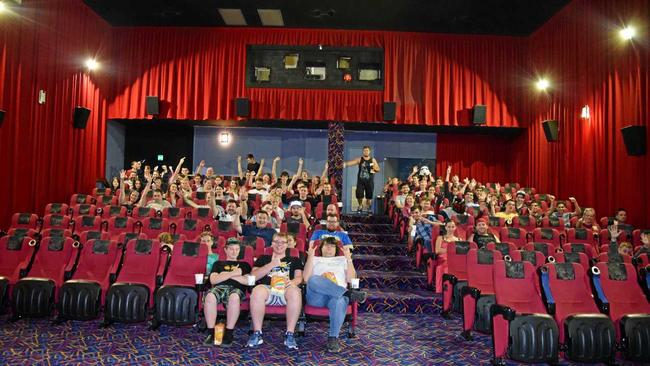 The Sovereign Cinema fills as crowds make their way in.