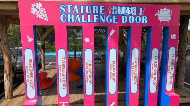 A "stature challenge door" has outraged customers at a Yarra Valley eatery. Picture: Facebook