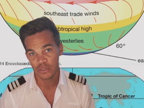 Sydney pilot and reality TV star Jimmy Nicholson has revealed the area in the world with worst turbulence.