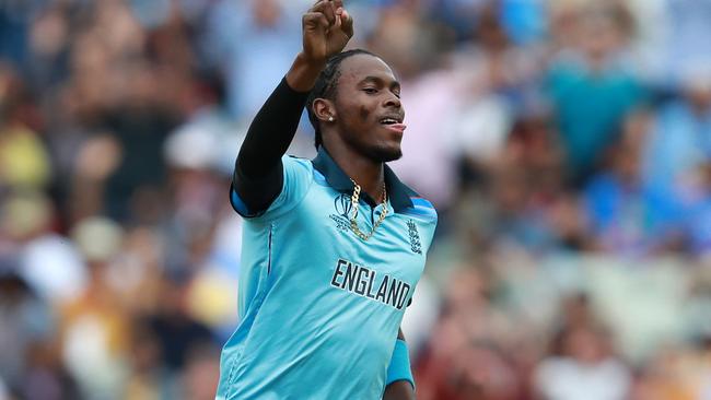 Jofra Archer looms as a key man during the Ashes series. Picture: Getty Images