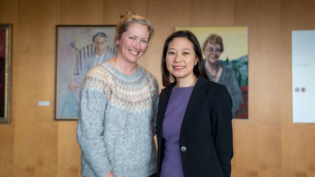 Tracy Putoczki, left, and Dr Belinda Lee. Picture: WEHI