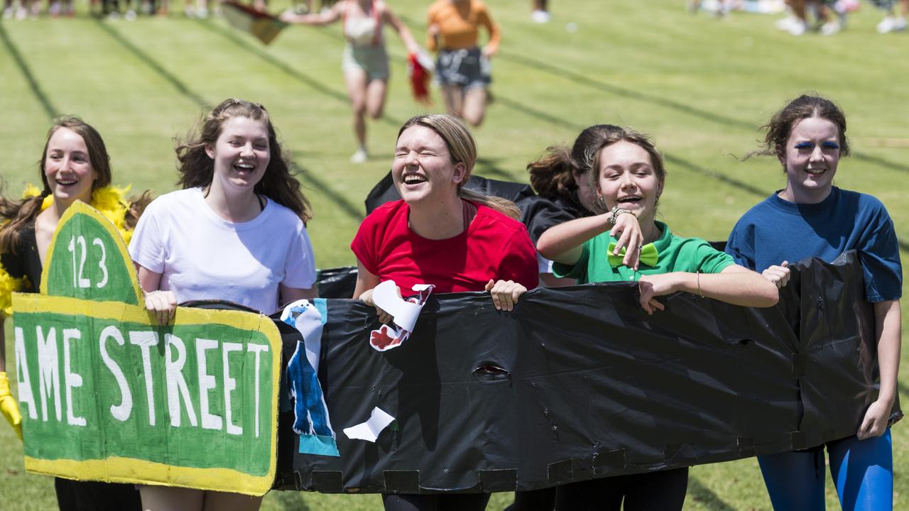 St Ursula's College students boat race during St Ursula's Week, Wednesday, October 20, 2021. Picture: Kevin Farmer