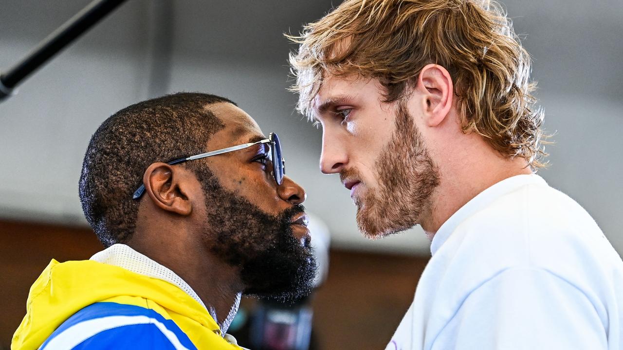 Floyd Mayweather and Logan Paul are getting ready to punch each other’s lights out.