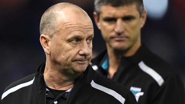 Power coach Ken Hinkley is looking for answers. Pic: Getty Images