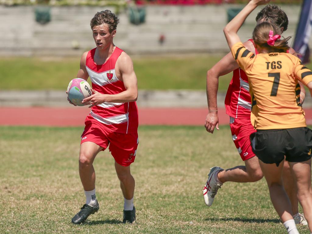 Townsville Grammar V St Pauls at the 2024 Gold Coast Titans All Schools Touch Football Picture: Glenn Campbell