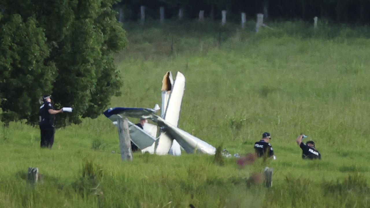First responders described graphic scenes where the two planes plummeted to the ground. Picture Lachie Millard