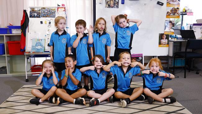 My First Year 2024: Hambledon State School prep A: back: Jared, Brooke, Ezra, Bexley, Ariella, Jayrell; front: Jordyn, Phoenix, Nevaeh, Lincoln, Charlotte. Picture: Brendan Radke