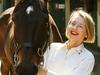 Gai Waterhouse with horse Cafe Society. Exclusive behind-the-scenes experience the first lady of Australian racing, Gai Waterhouse, and the 2015 Emirates Melbourne Cup. Pictured at Gai Waterhouse Racing, Tulloch Lodge, 16 Bowral St, Kensington NSW 2033