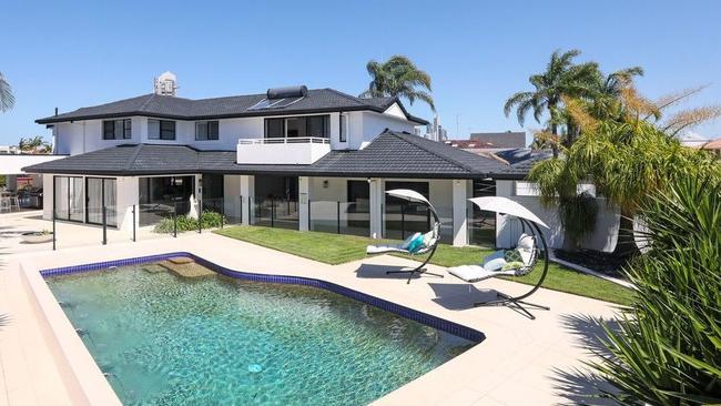 This four-bedroom house at 9 Norseman Court, Surfers Paradise, is advertised for rent for $3000 a week.