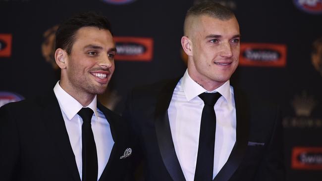 Dustin Martin at the 2017 AFL Brownlow Medal. Picture: Jason Edwards