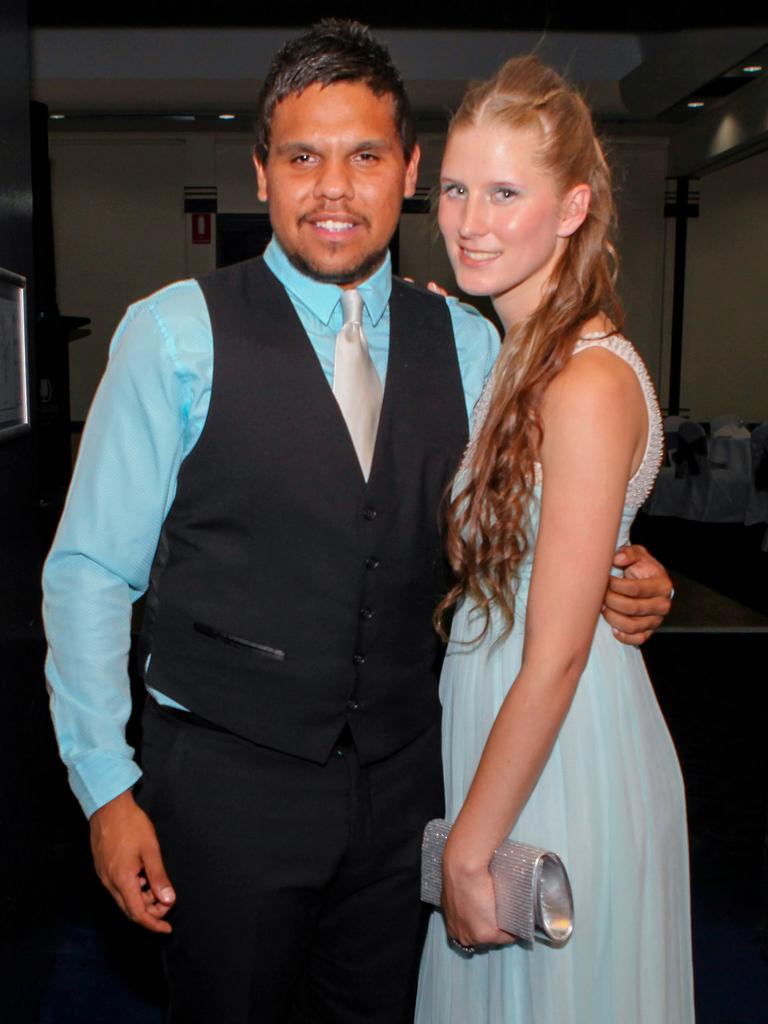 Shane McMasters and Carlee Warburton at the 2013 Centralian Senior College formal at the DoubleTree by Hilton. Picture: NT NEWS<br/>