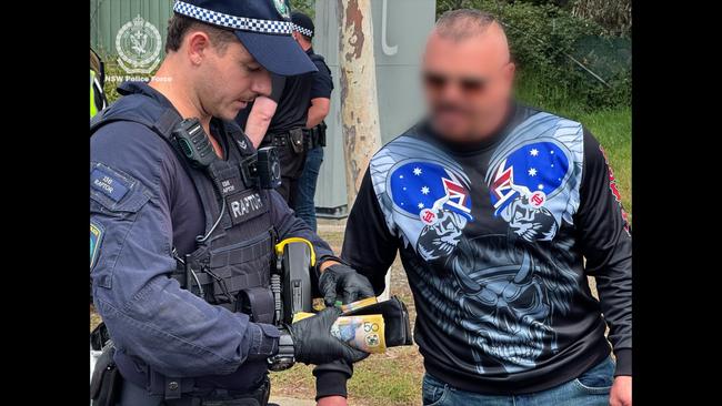 Raptor Squad officers issued 50 traffic fines, seized knuckle dusters and charged two men during an operation targeting the Hells Angels in Canberra area last week